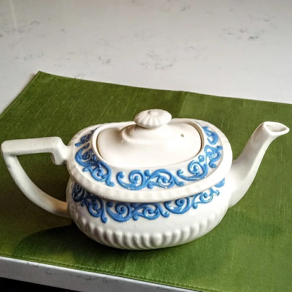 Georgian Gibsons Staffordshire Ceramic Teapot